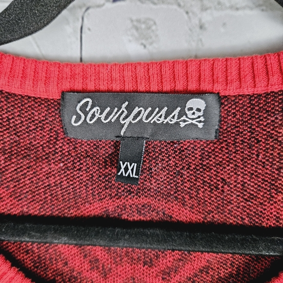 SOURPUSS | "Sailor Girl" anchor & swallow birds design knit button up cardigan - Picture 3 of 6